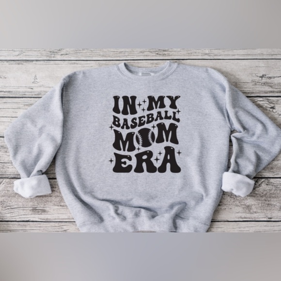 Gildan Tops - In My Baseball Mom Era Crewneck